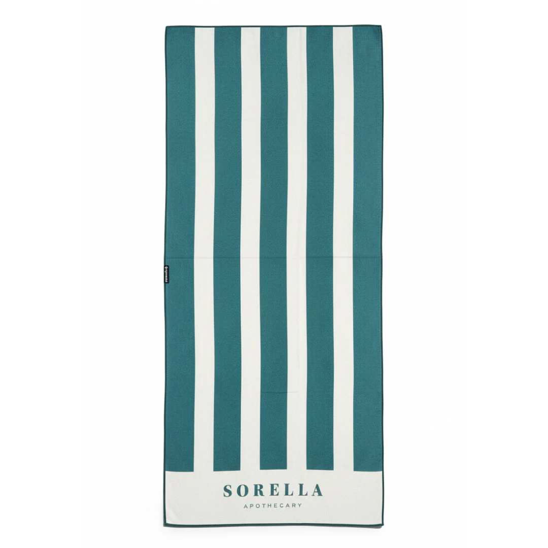 Sorella Towel - Nomadix (Green Stripes) - Image 2